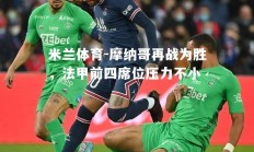 米兰体育-摩纳哥再战为胜，法甲前四席位压力不小